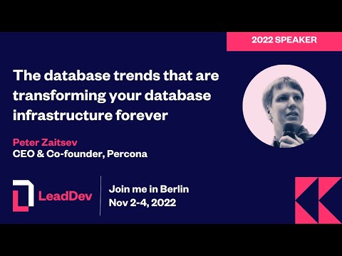 LeadDev Berlin 2022 Peter Zaitsev