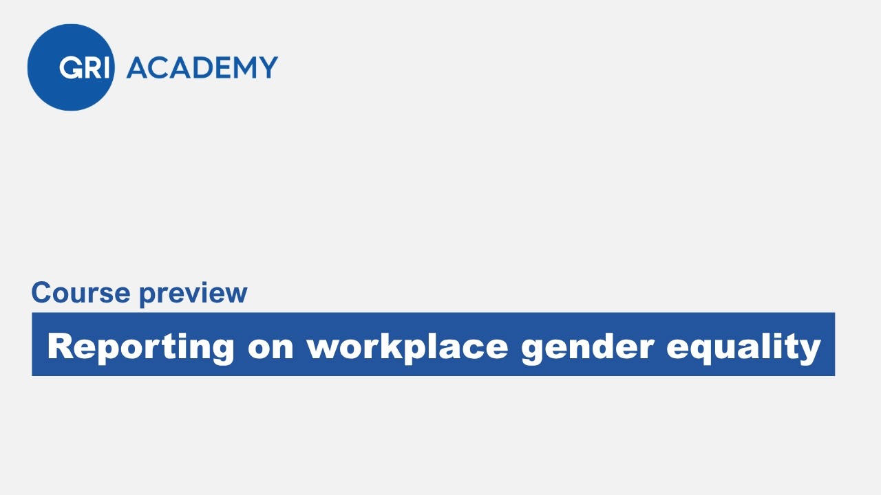 Reporting on workplace gender equality