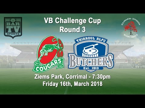 2018 VB Challenge Cup Round 3 - Corrimal Cougars v Thirroul Butchers