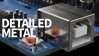 KeyShot Material Study: Detailed Metal