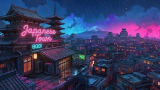 Lofi Hip Hop Beats 🪩 Retro Japanese Town Ambience & Nostalgic 1980s & 90s Vibes 🪞 Lofi Rain Playlist