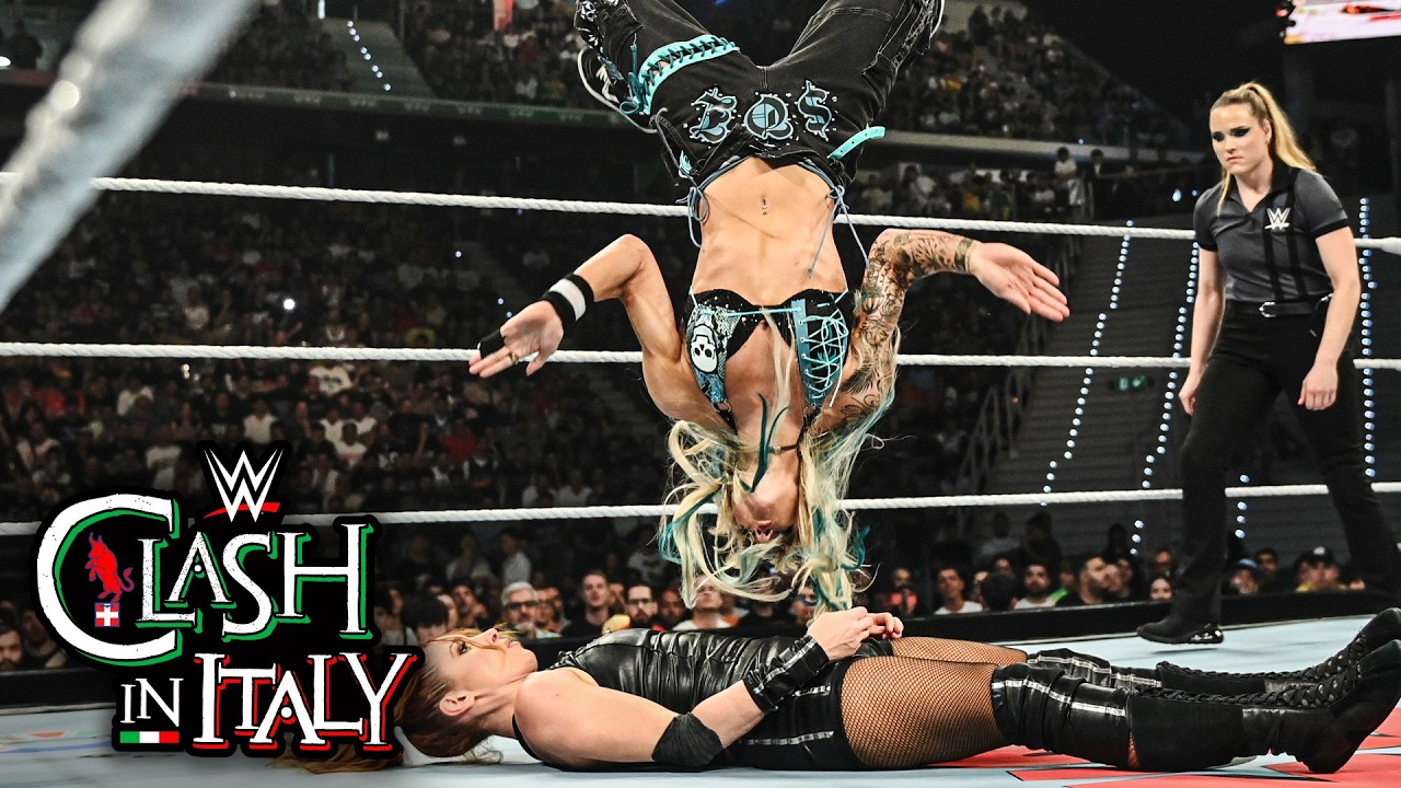 Becky Lynch vs. Sol Ruca | Women’s Intercontinental Title Match: WWE Clash in Italy 2026 highlights