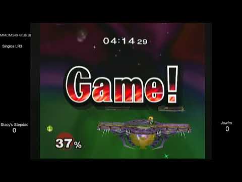 MMOM149 SSBM - Stacy's Stepdad (Peach) vs. Jewfro (C. Falcon) - Melee LR3