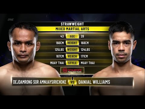 Danial Williams vs Dejdamrong Sor Amnuaysirichoke full fight