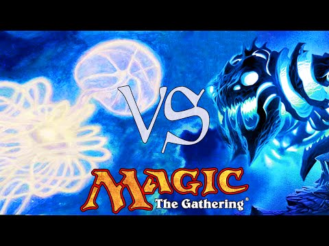 MtG Modern Gameplay - Craterhoof Dredge VS Affinity