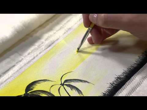 06/09/2013 Mulher.com  Pintura em pano -- motivo: paisagem-  Desiree Arthuso  (Bloco 2/2)