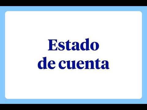 ¿Qué es un estado de cuenta?