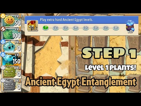 Plants vs Zombies 2 | Epic Quest: Ancient Egypt Entanglement - Step 1
