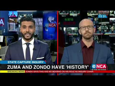 Zondo admits to Zuma ties