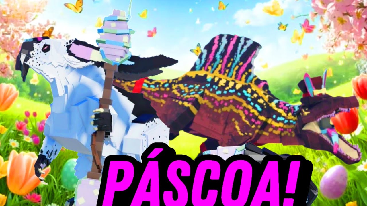NOVO MINI EVENTO CHEGOU EM JURASSIC BLOCKY, NOVA SKIN DE CHOCOLATE + COELHO A VENDA!!!