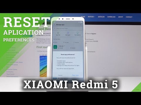 How to Reset App Preferences in XIAOMI Redmi 5 - Default App Settings