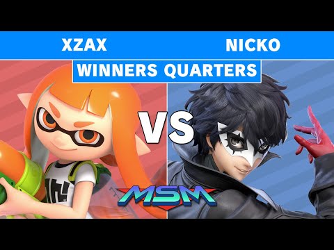 MSM 190 Scarz | Xzax (Inkling) vs Demise | Nicko (Joker) Winners Quarters - Smash Ultimate