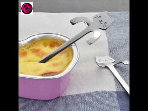 Cute Stainless Steel Cat Hanging Spoon