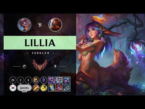 Lillia Jungle vs Gragas - KR Grandmaster Patch 14.11