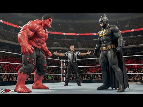WWE 2K24 - RED HULK VS BATMAN | PS5 Gameplay 
