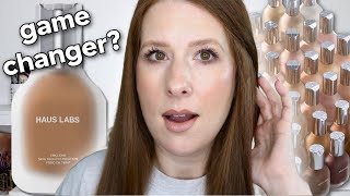 FINALLY trying the Haus Labs Foundation | Dry Skin Hit... or Complete MISS?