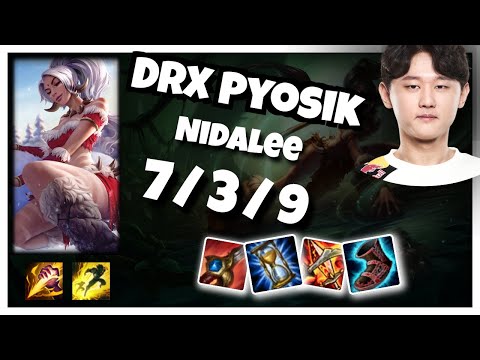 DRX Pyosik Nidalee JUNGLE (7/3/9) vs LILLIA Gameplay Replay - Patch 10.18