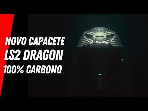 Novo Capacete LS2 Dragon FF807 (100% em Fibra de Carbono 6K)