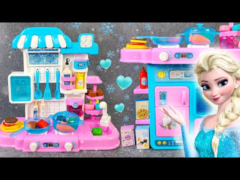 Satisfying with Unboxing Frozen Elsa Kitchen Playset, Disney Toys Collection Review | ASMR