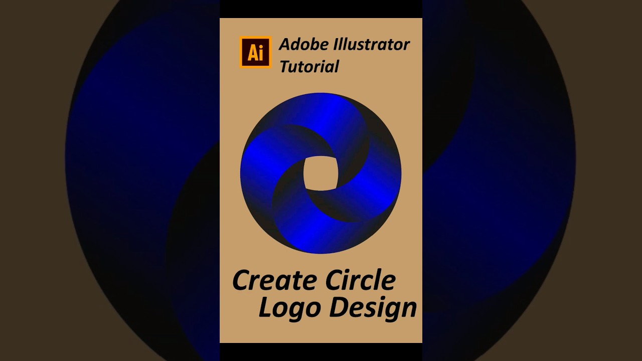 Creating a Perfect Circle Logo in Illustrator 🌟 #Shorts#youtubeshorts #circle logo
