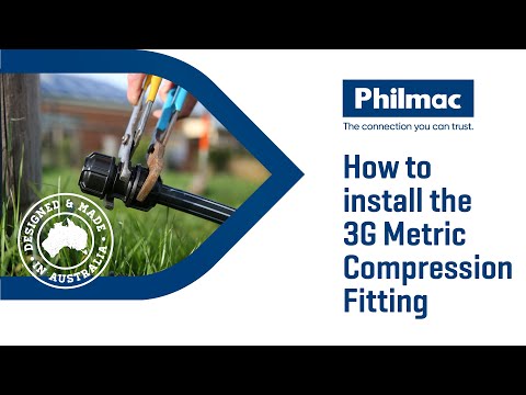 How to Install a Philmac 3G Metric Compression Fitting 