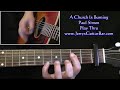 Paul Simon A Church Is Burning | Guitar Play Thru