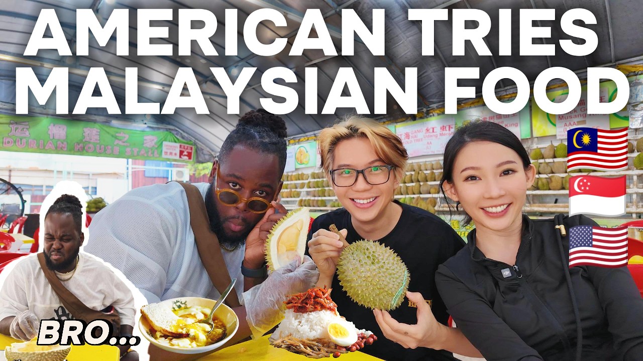 We took an American to try KL's BEST Nasi Lemak & Durian! 🇲🇾🇺🇸🇸🇬