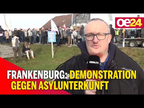 Frankenburg: Demonstration gegen Asylunterkunft