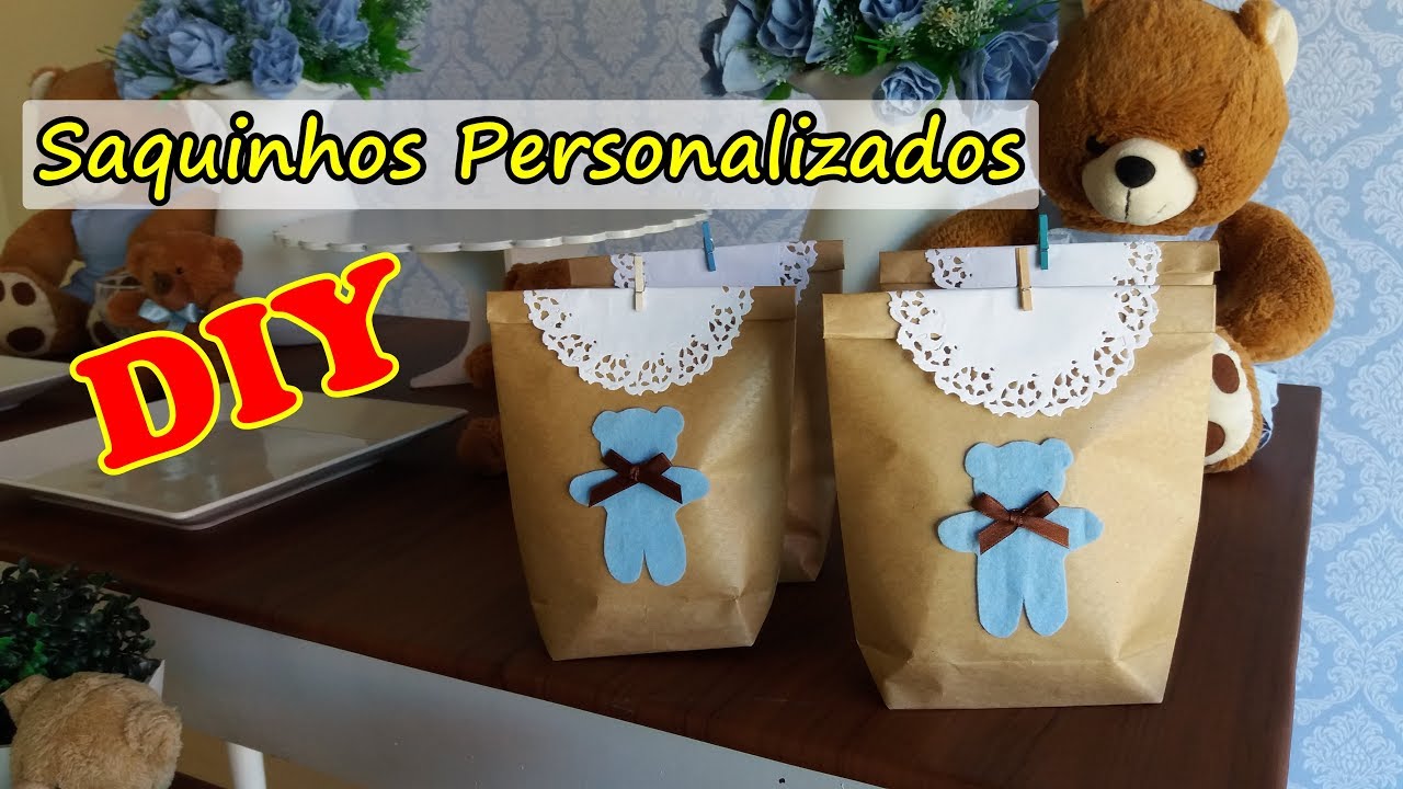 Watch Now DIY LEMBRANCINHA Personalizada - SAQUINHOS DE PAPEL kraft DIY LEMBRANCINHA Personalizada - SAQUINHOS DE PAPEL kraft