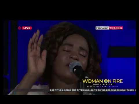 Tshire Matlala singing on Prophetess Mary Bushiri Birthday celebration