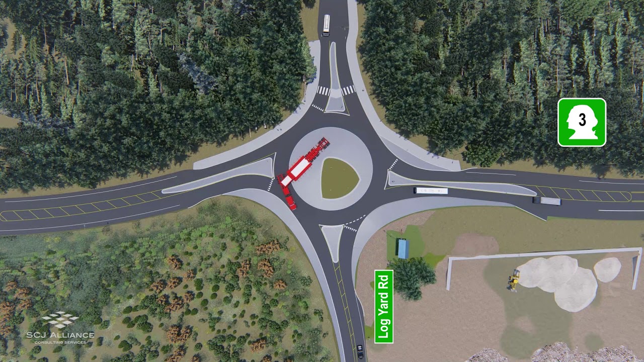 Mason Transit Authority Park & Ride Roundabout