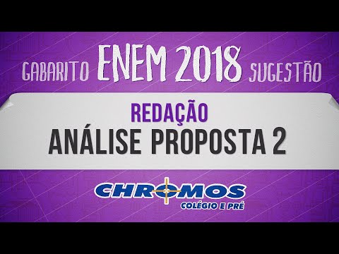 Gabarito ENEM 2018 CHROMOS - Tema da Redação 2
