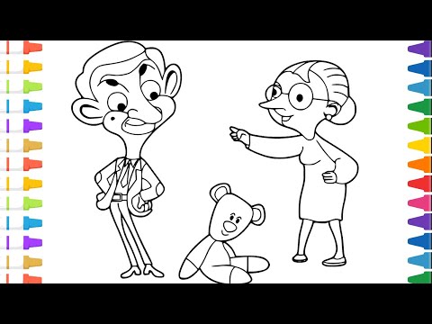 Mr Bean Coloring Page | Coloring Mr Bean | The Coloring Pages
