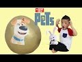 The Secret Life Of Pets Giant Golden Toys Surprise Egg Opening Fun With Ckn Toys