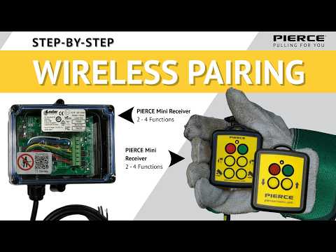 How to pair a PIERCE wireless transmitter to the receiver in one minute – video thumbnail
