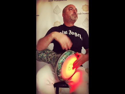 The darbuka dance inside a sombary plus darbuka - blue pearls😍