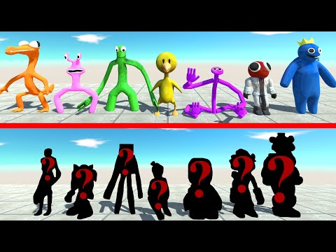 Rainbow Friends VS Random Team - Animal Revolt Battle Simulator