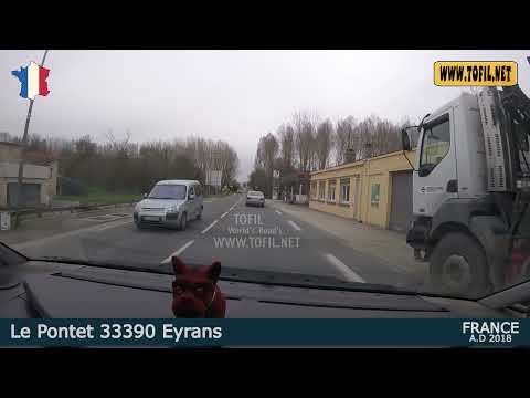 Le Pontet 33390 Eyrans FRANCE 2018 Driving Road Trip WWW.TOFIL.NET