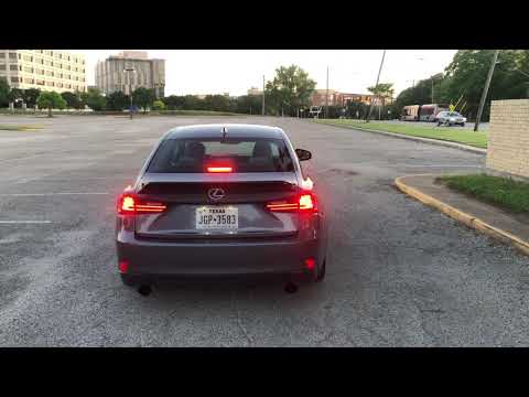 Lexus IS350 - Apexi Midpipe and Remark Axleback (Launch)