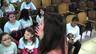 Britt Nicole Teaches PS22 Chorus To &quot;Set The World On Fire&quot;