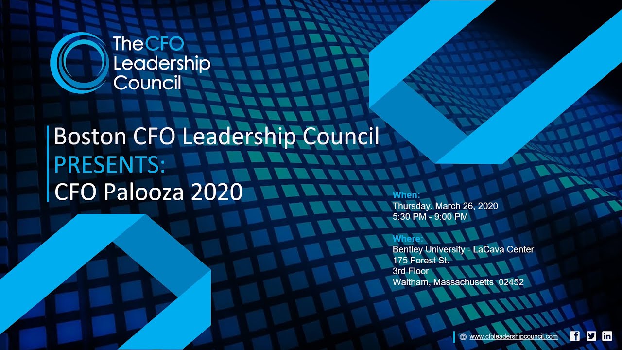 Boston CFO Leadership Council Presents: CFO Palooza 2020