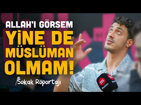 ALLAH'I GÖRSEM YİNE DE MÜSLÜMAN OLMAM! - Kadıköy’de Ateist Genç İle Sokak Röportajı
