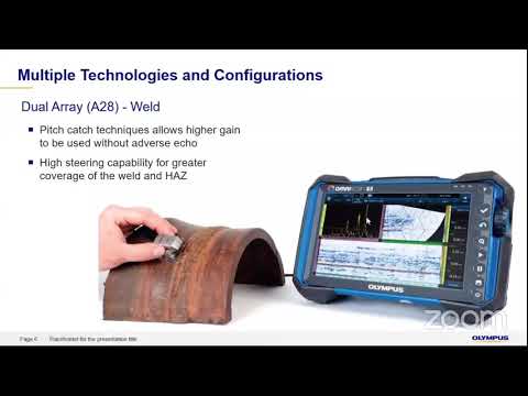 Olympus NDT Presentation of HTHA Ultrasonic Solution at the Virtual NDE 2020