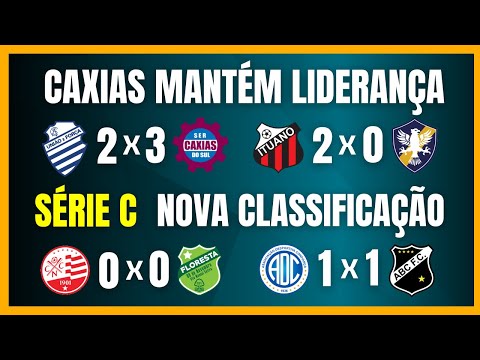 SÉRIE C | CAXIAS MANTÉM LIDERANÇA | COMEÇOU A 11ª RODADA | NOVA CLASSIFICAÇÃO