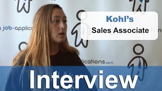 Kohl's Interview - Sales Associate