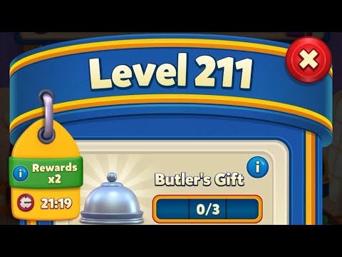 Royal Match Level 211, No Starter Boosters used