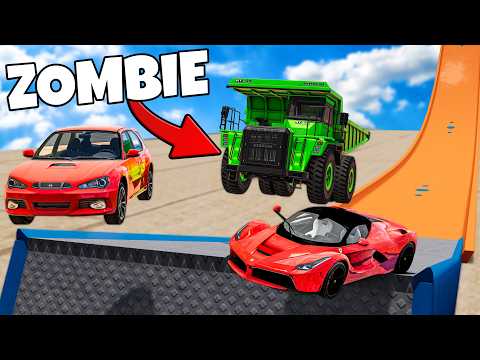 ❄️ NAJGORSZE LOSOWE AUTA KONTRA ZOMBIE!? | BeamNG Drive |
