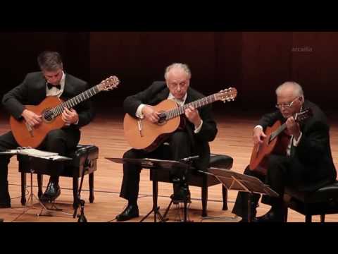Los ROMEROS 로스로메로스 guitar quartet plays El baile de Luis Alonso