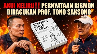 Download lagu RISMON ADMITS ERROR IN RESEARCH, PROF. TONO LAKSONO DOUBTS HIS STATEMENT mp3