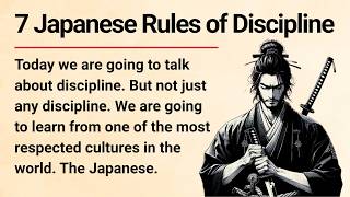 7 Japanese Rules of Discipline || Learn English Through Story 🔥|| Improve Your English